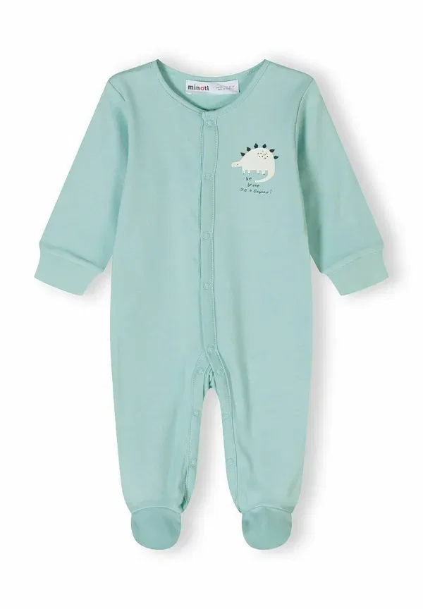Комплект из 4 боди с длинным рукавом Sleep Suit Minoti, Mint Mottled Grey, серый — фото 4