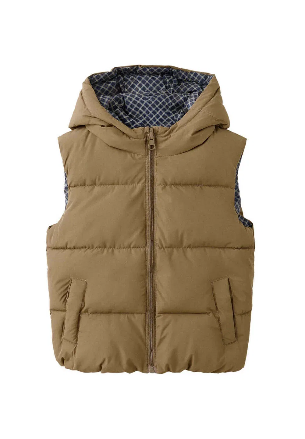 Детский жилет Mango Kids, Light Brown