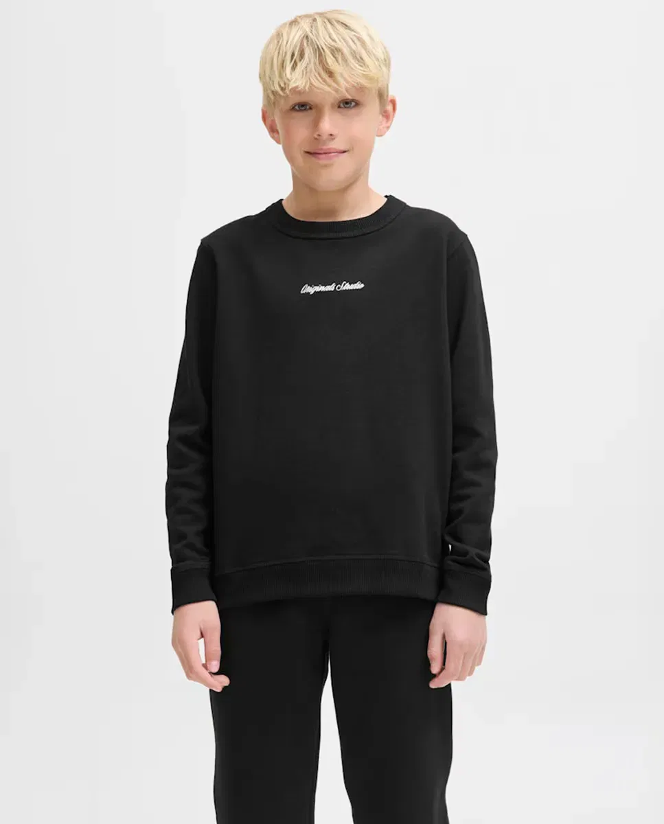 Детская худи для мальчиков с круглым вырезом Jack & Jones, Negro