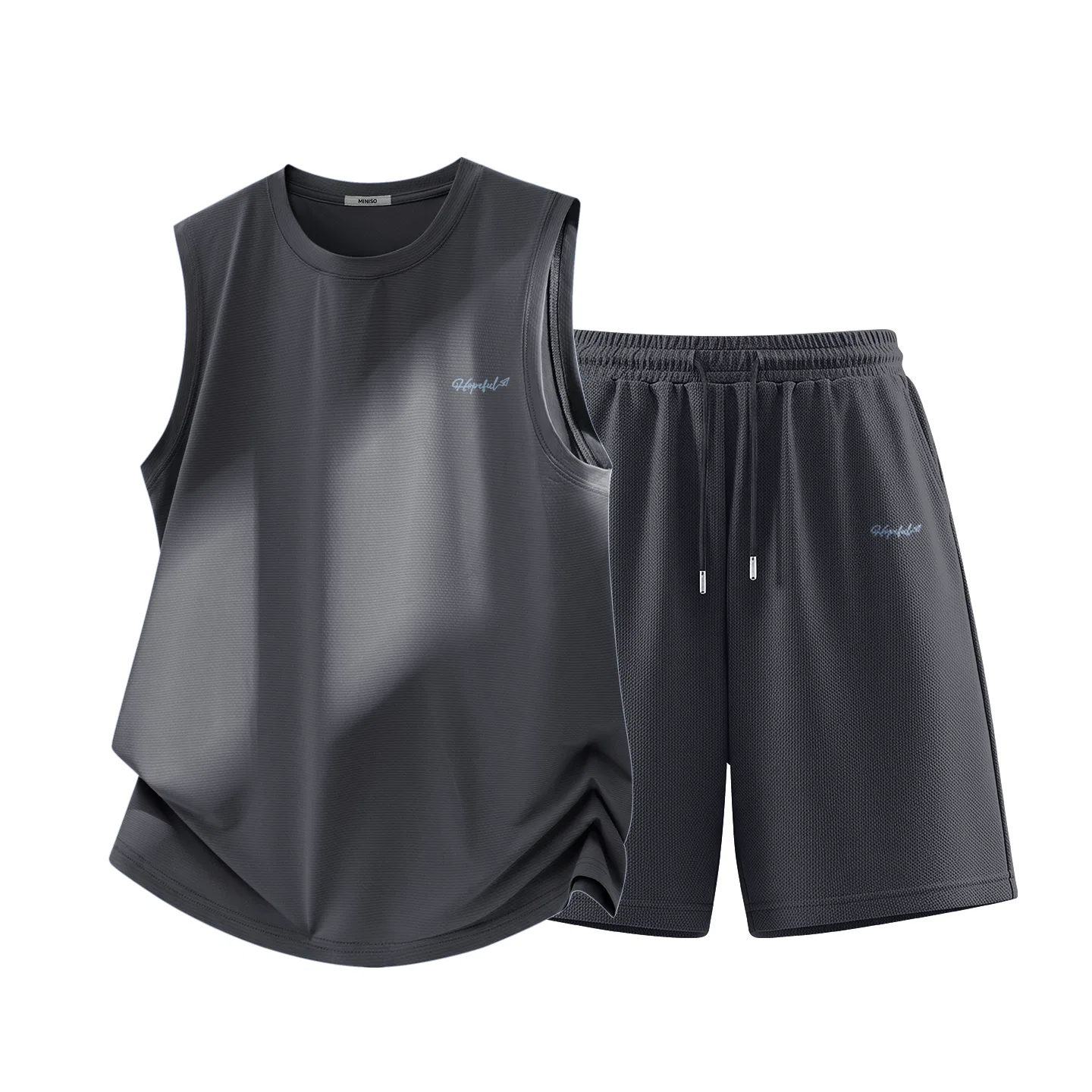 Спортивный костюм Детский с принтом MINISO, Dark Gray+Dark Gray