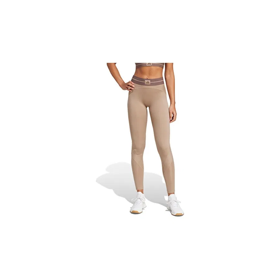 Женские спортивные леггинсы Hyg Rib 1/1 L adidas, Кремовый