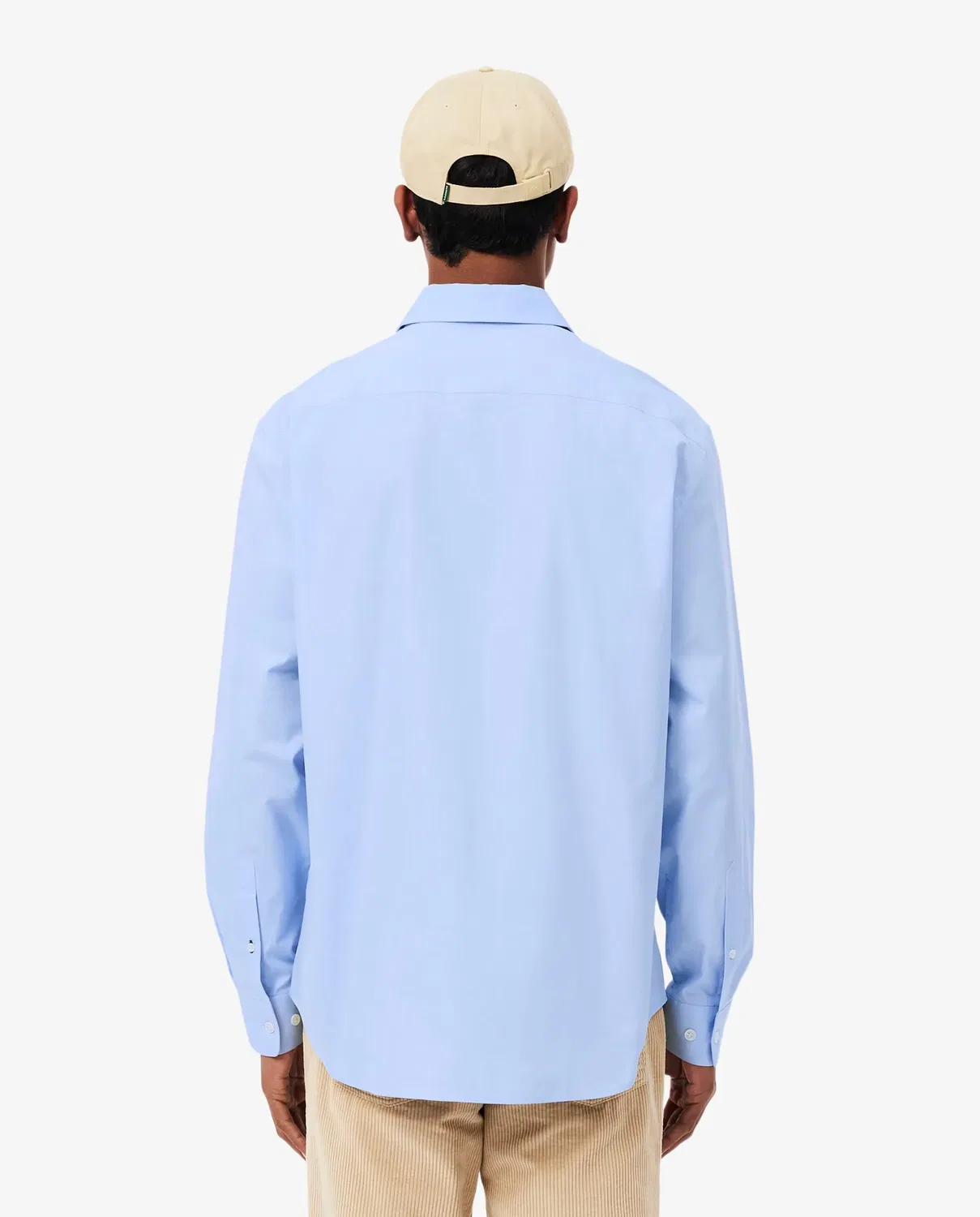 Мужская рубашка с длинным рукавом Lacoste, хлопок, Azul Claro — фото 2