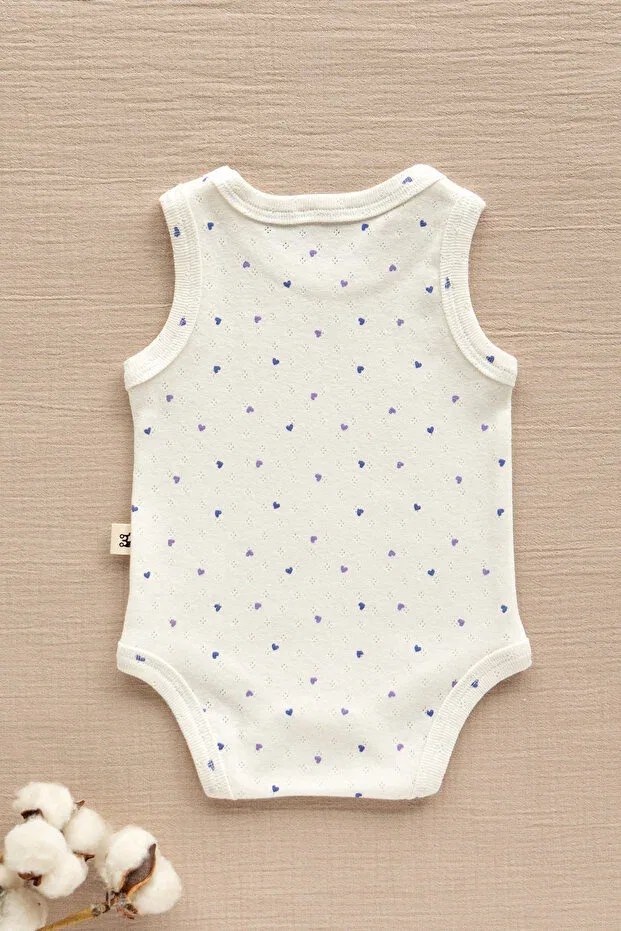 Детское боди для новорожденных без рукавов Mimu Baby, Purple — фото 2