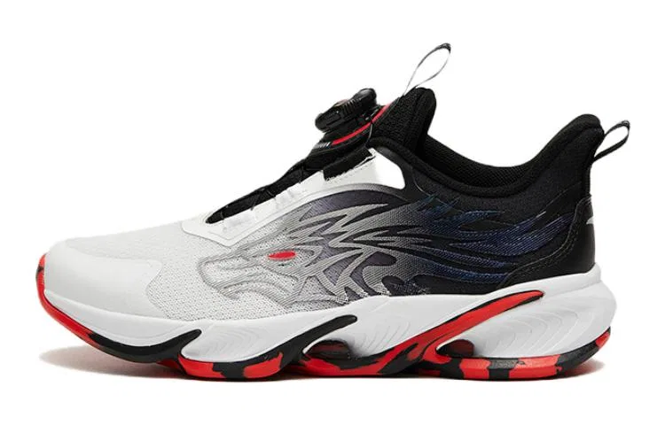 Детские кроссовки с защитой от ударов и амортизацией Antakids, White Black Red