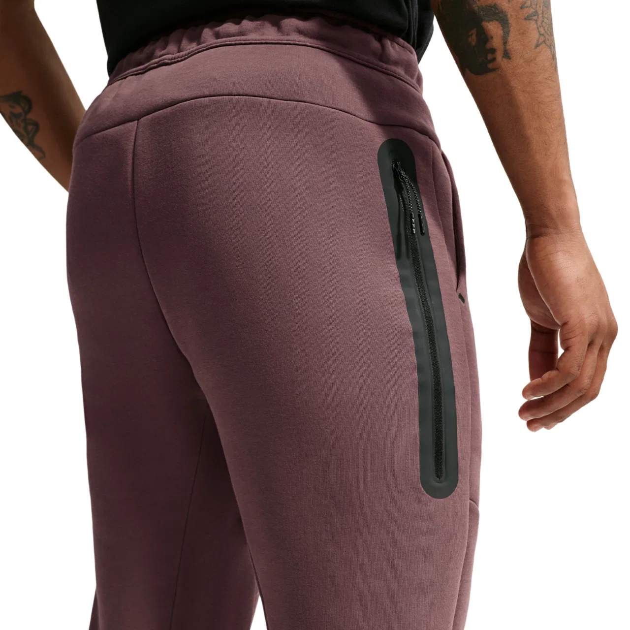Мужские джоггеры утепленные Tech Fleece Jogger Nike, Black/Tattoo — фото 2