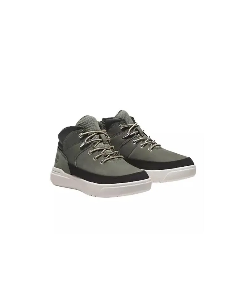Детские кожаные кроссовки Seby Mid Lace Sneaker J Timberland, Grun — фото 2