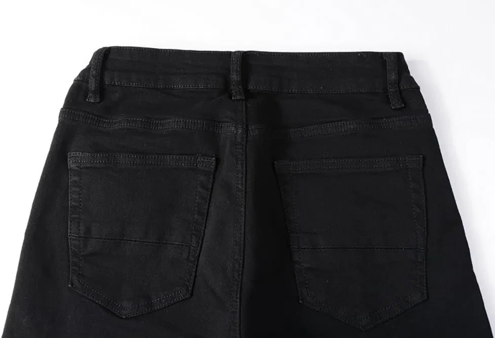 Джинсы скинни Slim Fit черный — фото 3