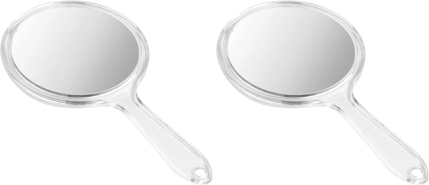 Ручное зеркало двустороннее с увеличением 1X/3X Fessosko, Transparent