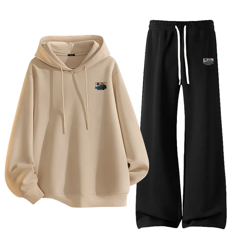 Детский спортивный комплект с принтом MINISO, Khaki Black