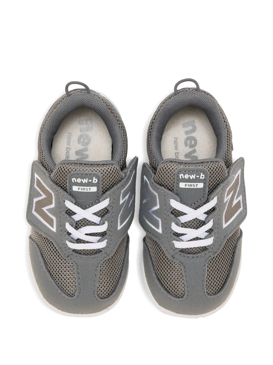 Кроссовки New-B First с нашивкой-логотипом New Balance Kids, серый — фото 3