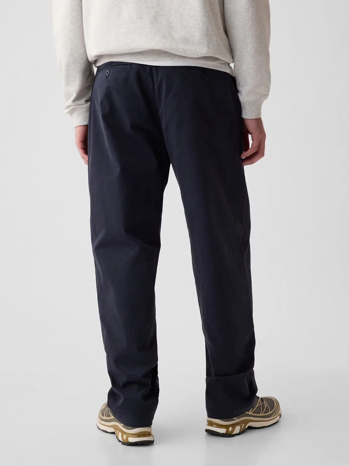 Чинос свободного кроя Gap Modern Chinos, синий — фото 4