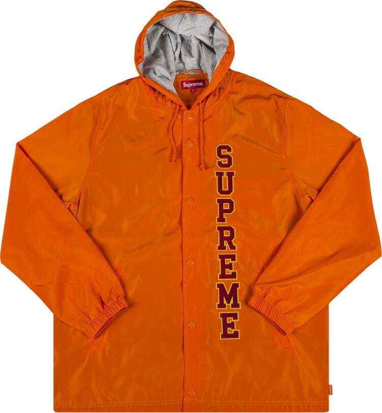 

Куртка Supreme Vertical Logo Hooded Coaches Jacket 'Orange', оранжевый