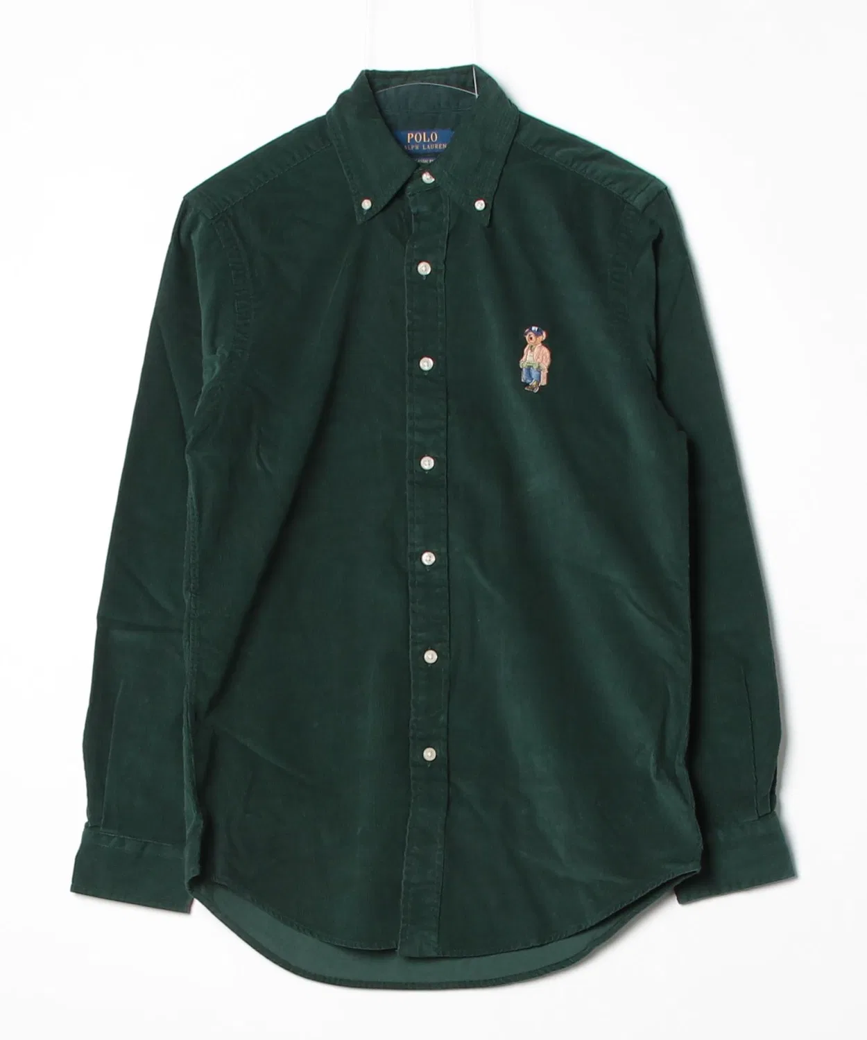 Мужская рубашка из вельвета с длинным рукавомPolo Bear POLO RALPH LAUREN, Green — фото 4