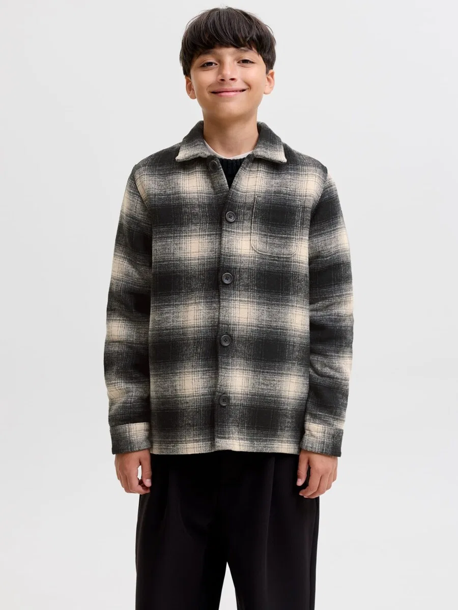 Детская куртка Jack & Jones Junior Regular fit Between-Season Jacket в цвете антрацит — фото 2