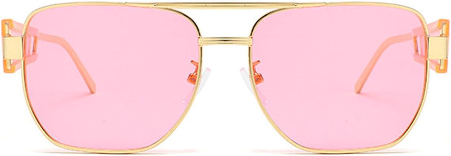 

Солнцезащитные очки Willochra в маленькой овальной металлической оправе в стиле панк для женщин, модель 2025, роскошные винтажные очки с двойным дужком, классические квадратные очки, C6