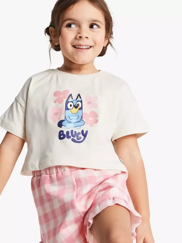 Детский хлопковый комплект Brand Thread Bluey: футболка и шорты, разноцветные Brand Threads, Multi — фото 4