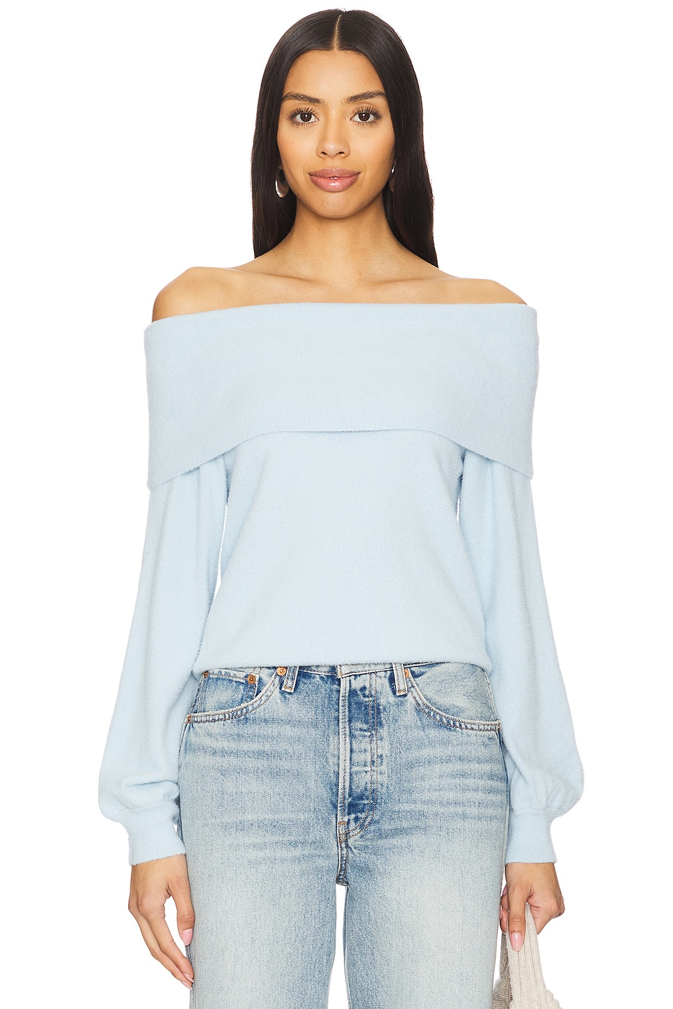 

Топ с открытыми плечами Bobi, light blue