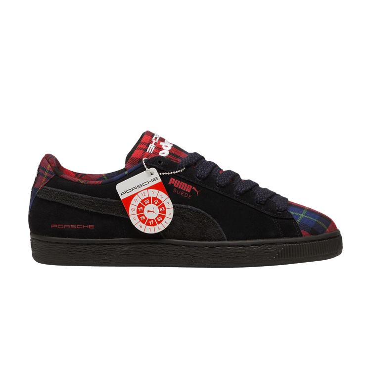 

Кроссовки Puma Porsche Legacy x Suede Classic 'Tartan - Black', черный