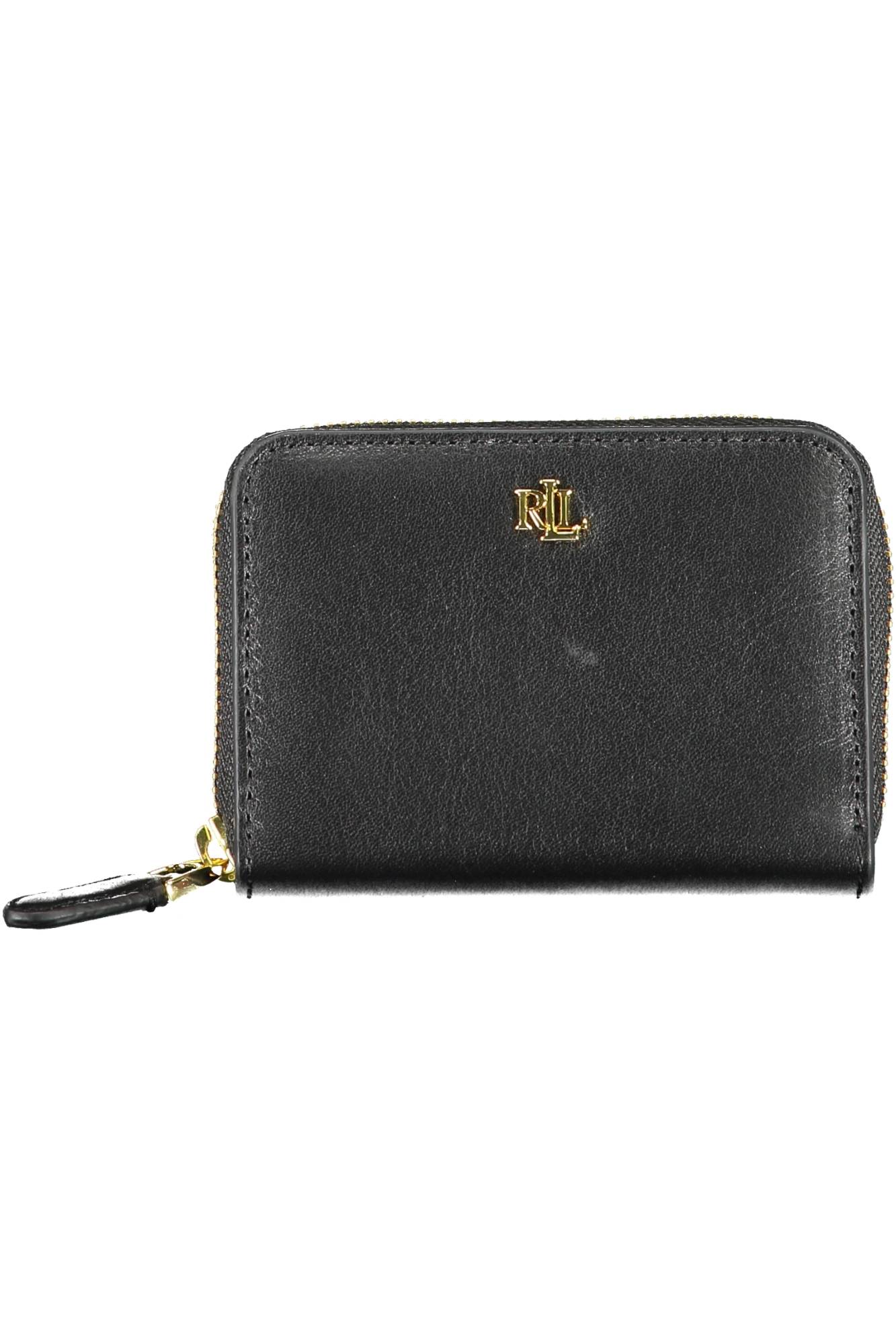 

Кошелек женский Ralph Lauren кожаный на молнии, черный
