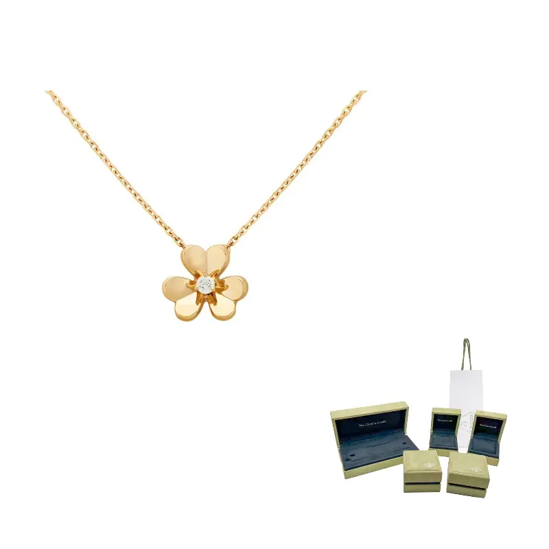 

Van Cleef & Arpels Желтое золото, бриллиантовое ожерелье женское