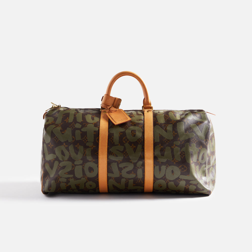 

Сумка WGACA Louis Vuitton Around Sprouse Keepall 50, зеленый