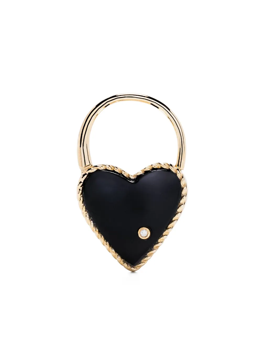

Серьга Creole Cadenas Coeur с бриллиантом Yvonne Léon, золотой