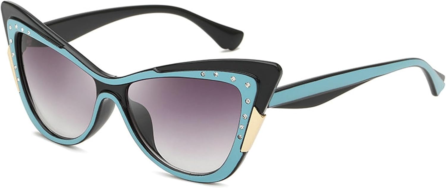 

Солнцезащитные очки «Кошачий глаз» с бриллиантами, модные, с кристаллами и стразами, в винтажной оправе, ретро-стиль, для женщин, защита от ультрафиолета UV400 helena, C4