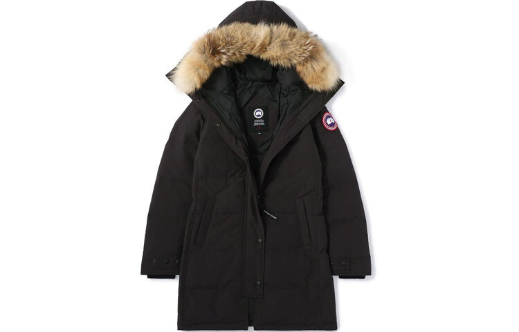 

Женский пуховик Canada Goose, темно-синий