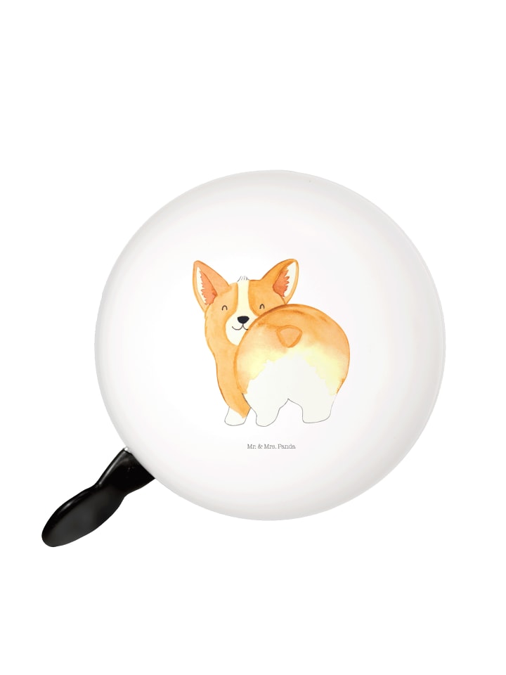 

Mr. & Mrs. Panda Велосипедный звонок для корги По без надписи, белый