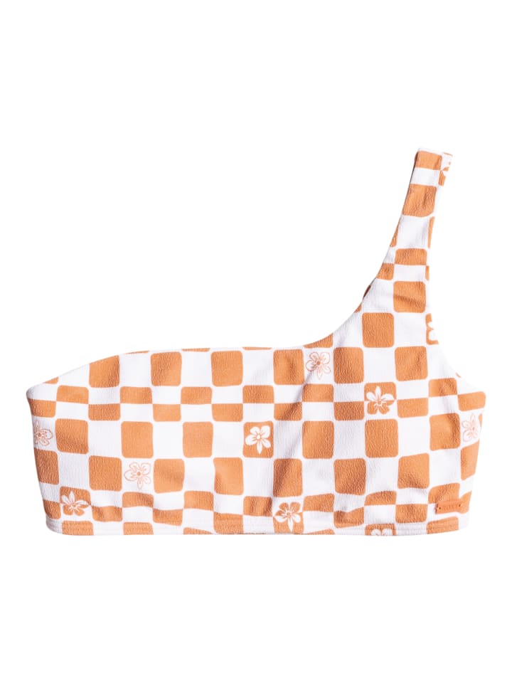 

Верх бикини Roxy Check It Triangel Bikinioberteil, цвет Apricot/Weiß