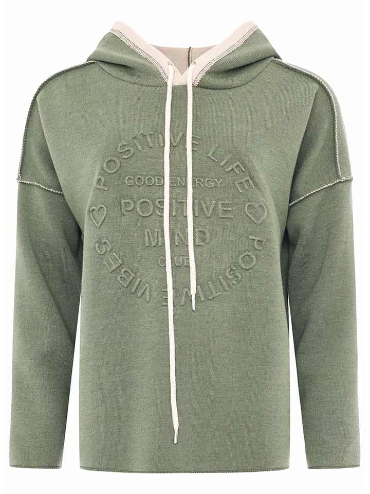 

Худи Positive Mind зеленого цвета Zwillingsherz