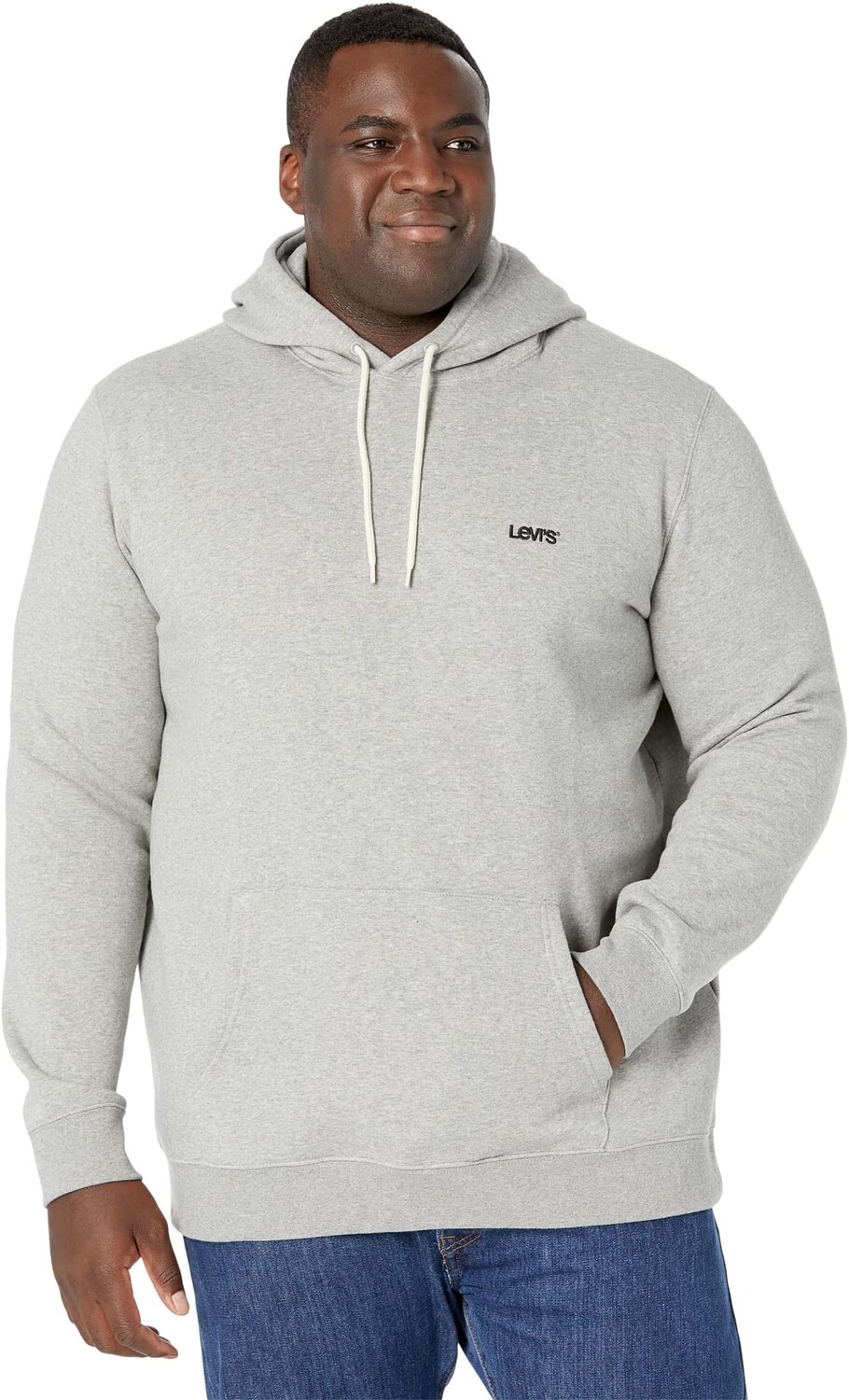 

Толстовка с логотипом Big & Tall Levi's, цвет Mid Tone Grey Heather