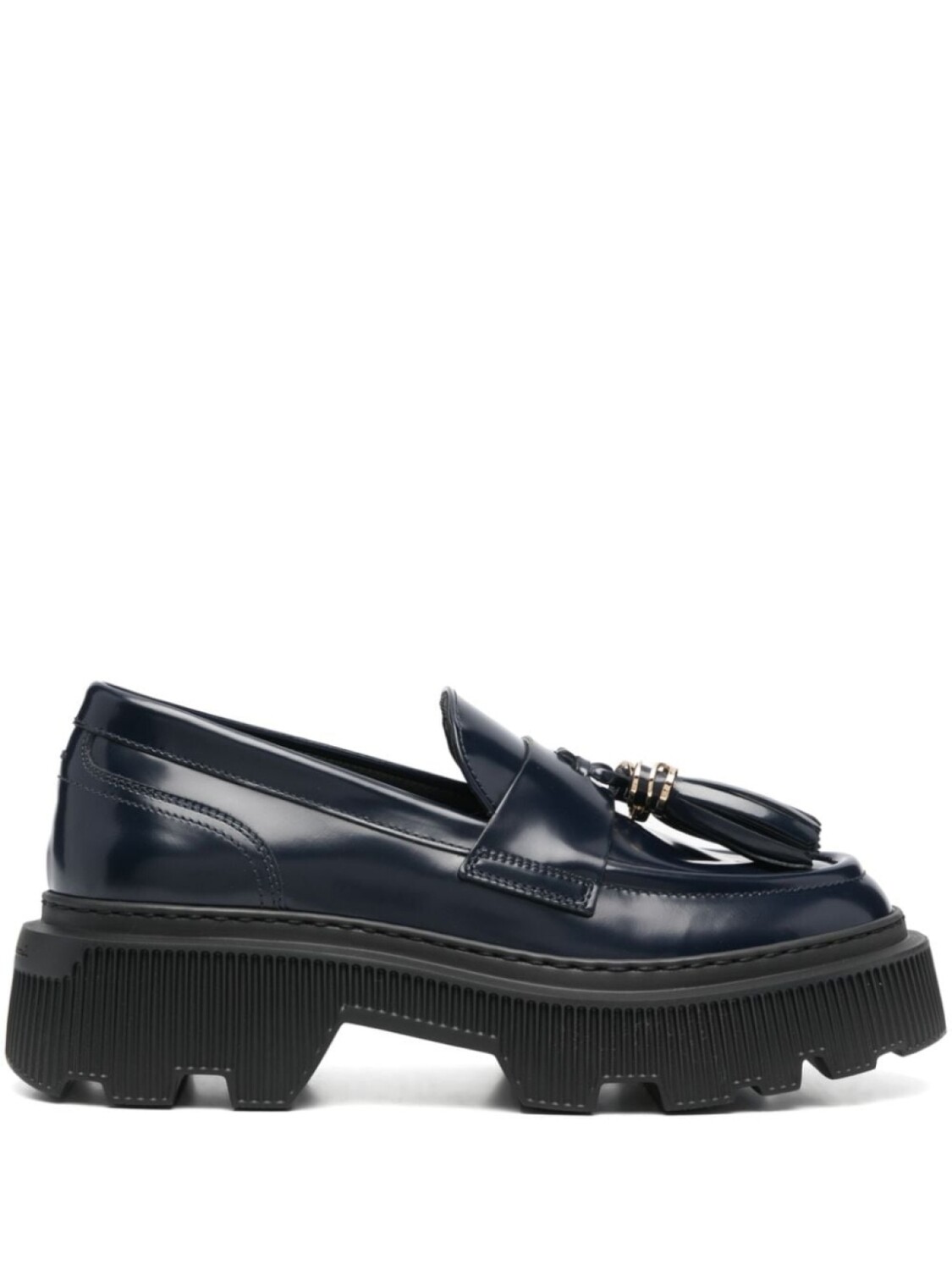 Santoni лоферы с кисточками, синий