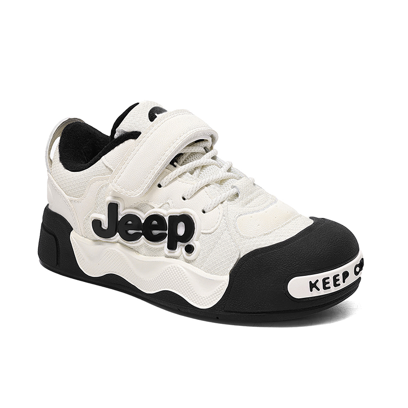 Jeep Low top Kids Lifestyle Shoes Beige Black Kids' — фото 4