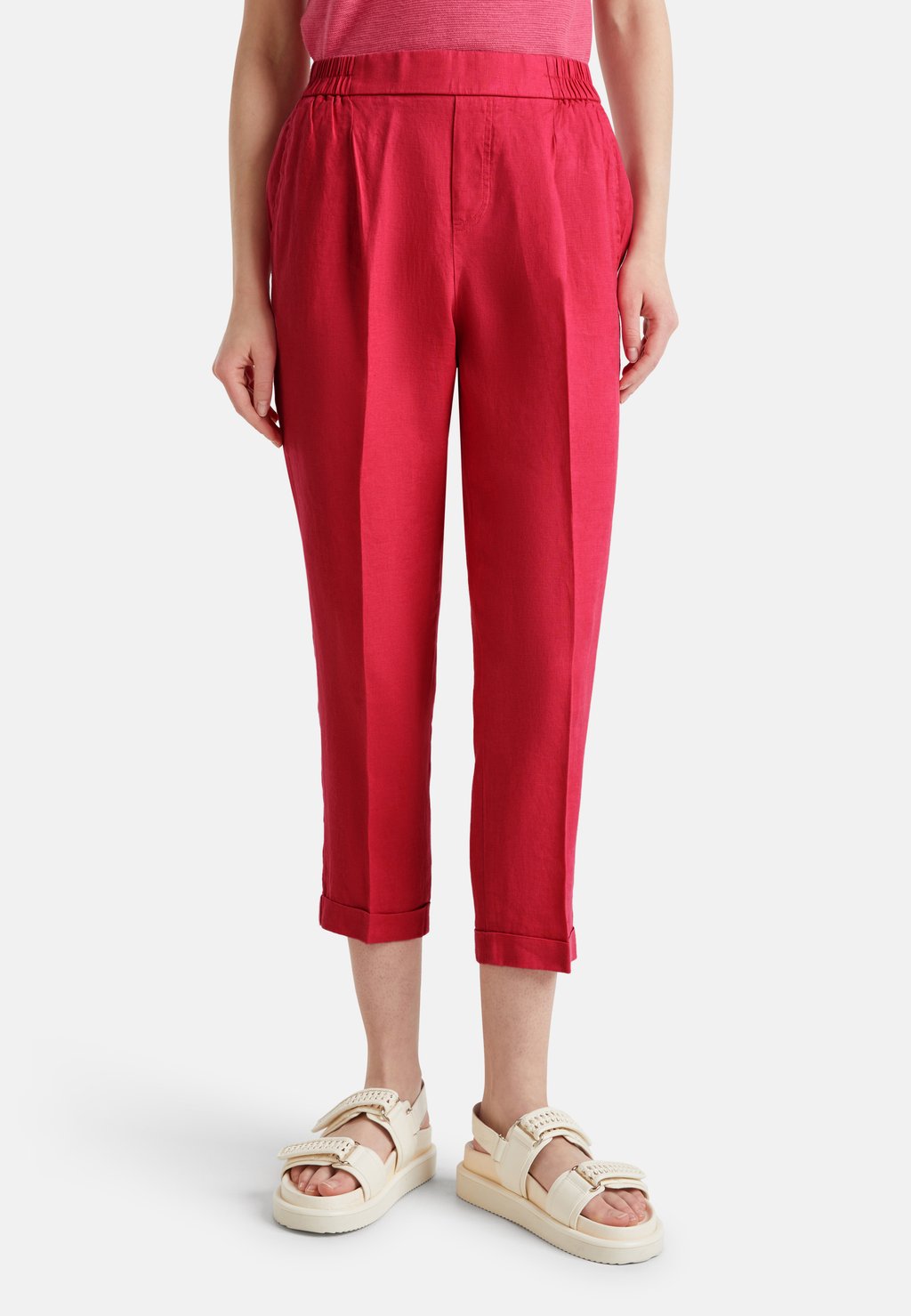 

Брюки CROPPED United Colors of Benetton, красный