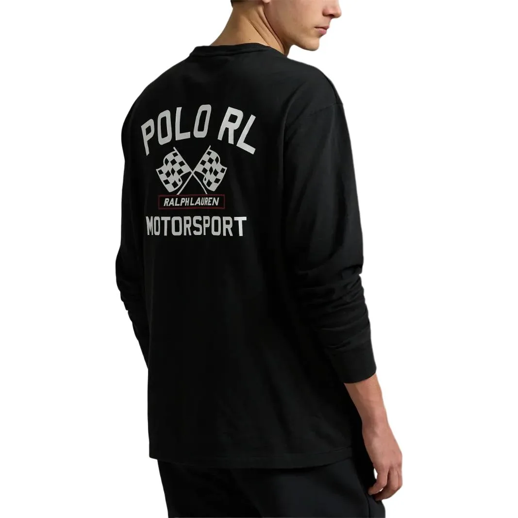 Графическая футболка с длинным рукавом Polo Ralph Lauren, черный — фото 4