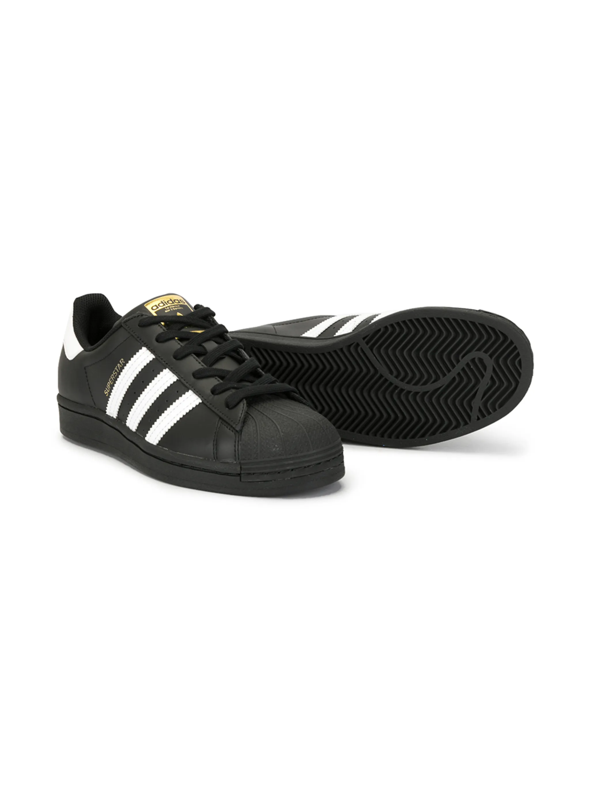 Кроссовки Superstar J Adidas Kids, черный — фото 2