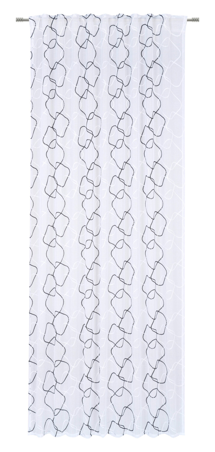 

Штора Esposa, 140x245 см, черно-белый