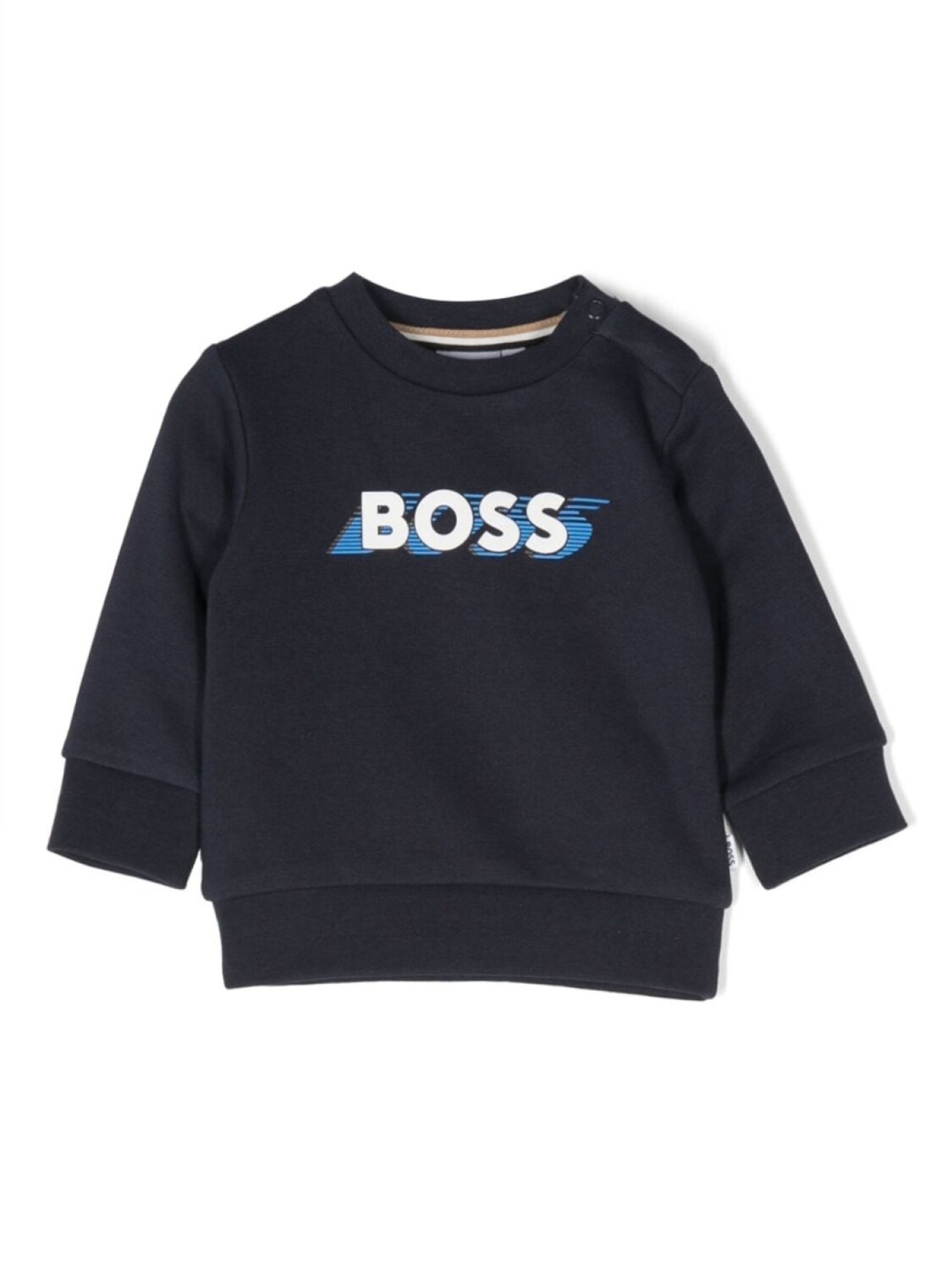 

BOSS Kidswear толстовка с логотипом, синий
