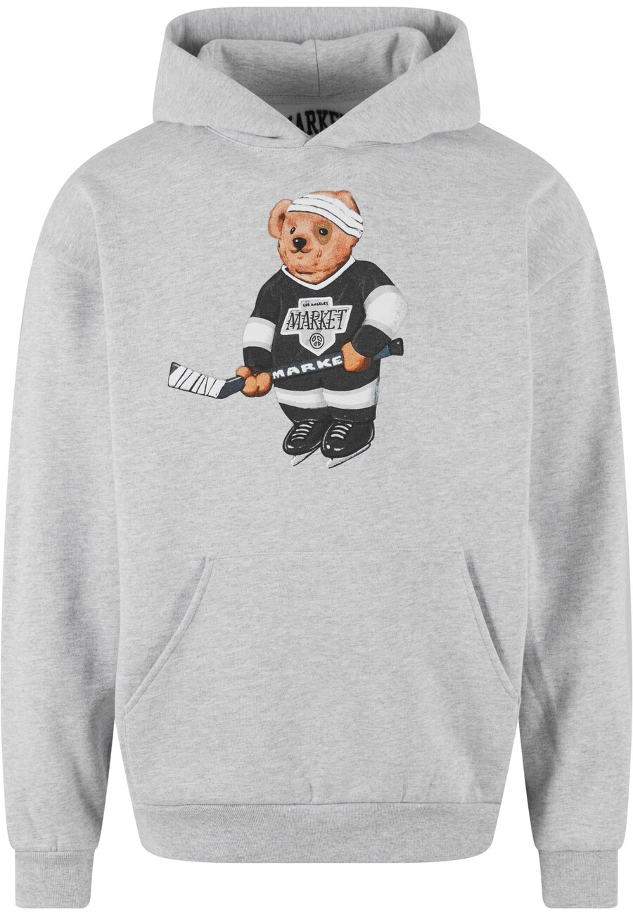 

Толстовка MARKET Hockey Bear, пятнистый серый