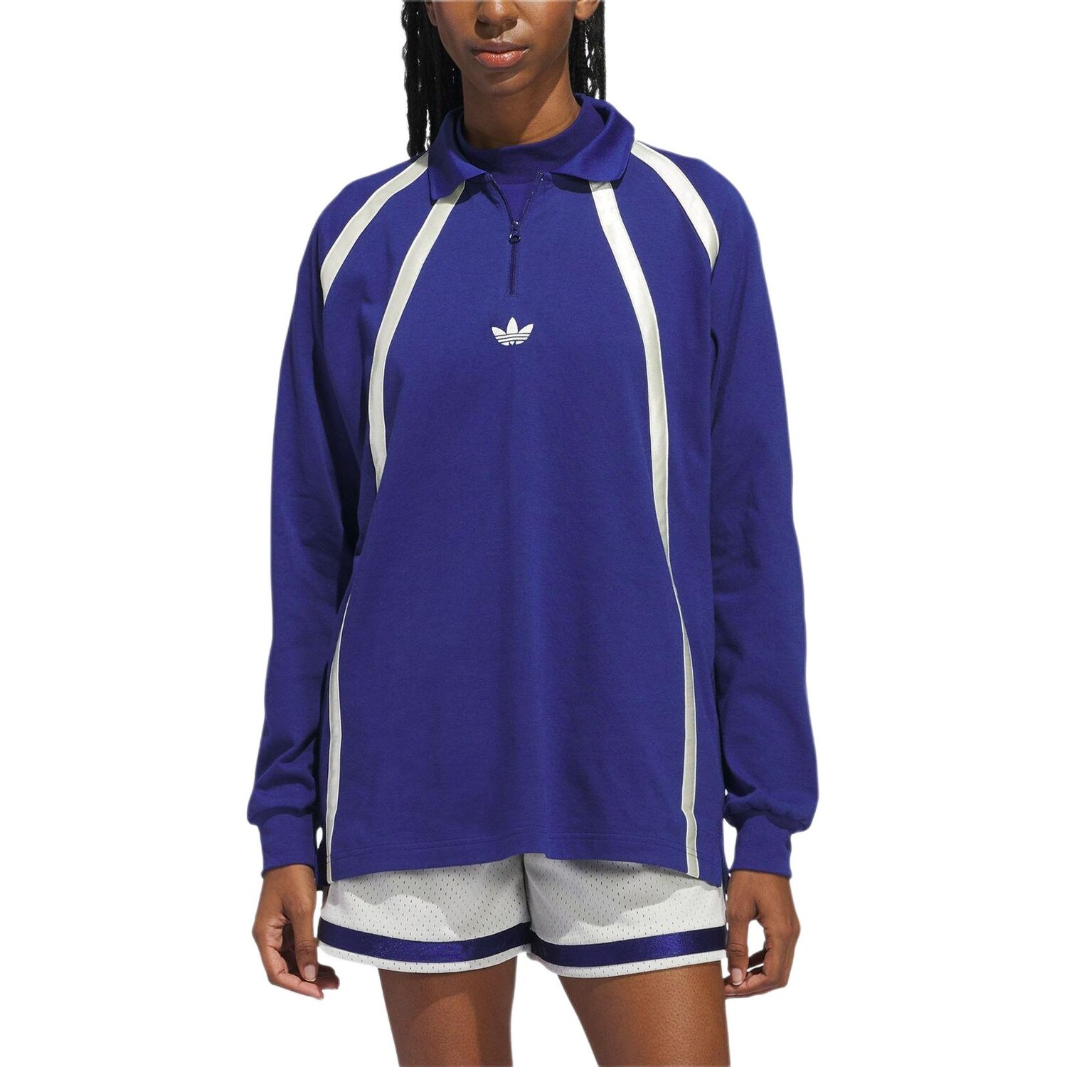 Рубашка поло регби унисекс Victory Blue Adidas Originals, синий — фото 2