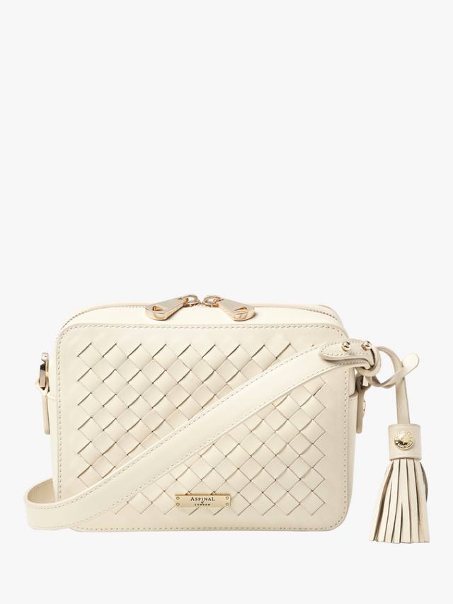 

Кожаная камера кроссбоди Aspinal of London, Ivory