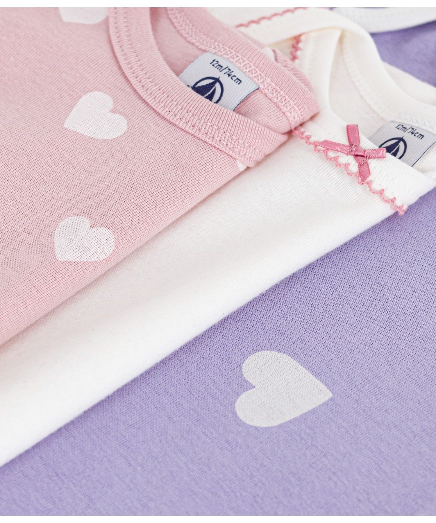Боди с длинными рукавами (комплект из 3 предметов) PETIT BATEAU, Multicolor 1 — фото 3