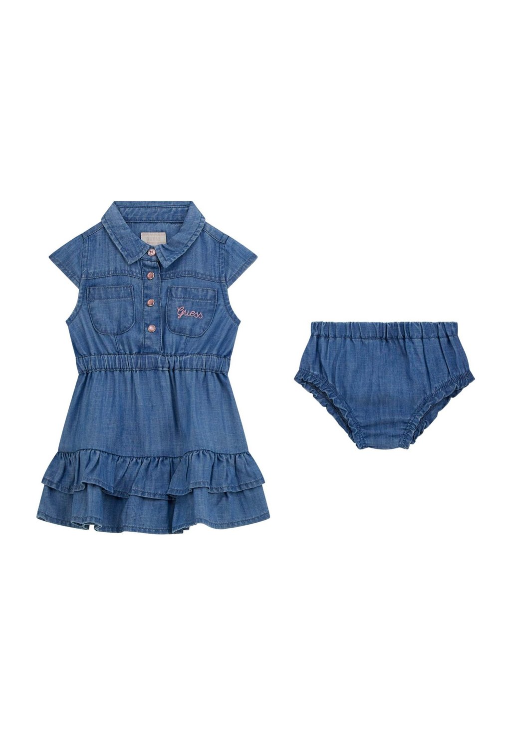 

Платье из денима SET Guess, синий