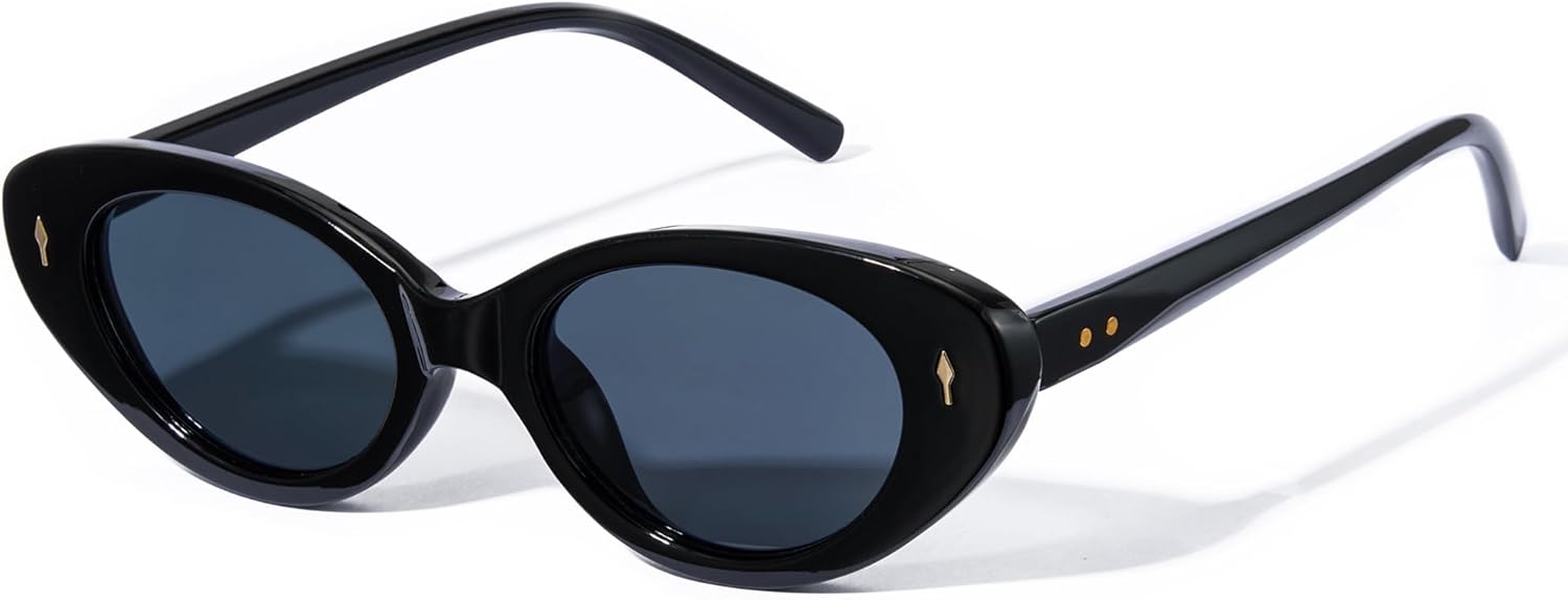 

Женские солнцезащитные очки Cyxus Trendy Cateye с защитой от УФ-излучения UV400 и антибликовым покрытием, идеально подходят для вождения, покупок и отдыха на природе, 00-black Frame Black Lens 1348