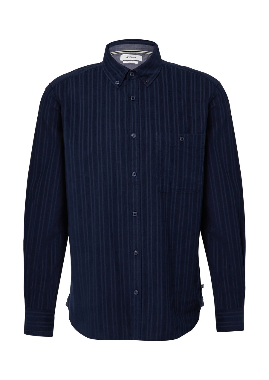 

Рубашка на пуговицах классического кроя s.Oliver, marine blue/Navy