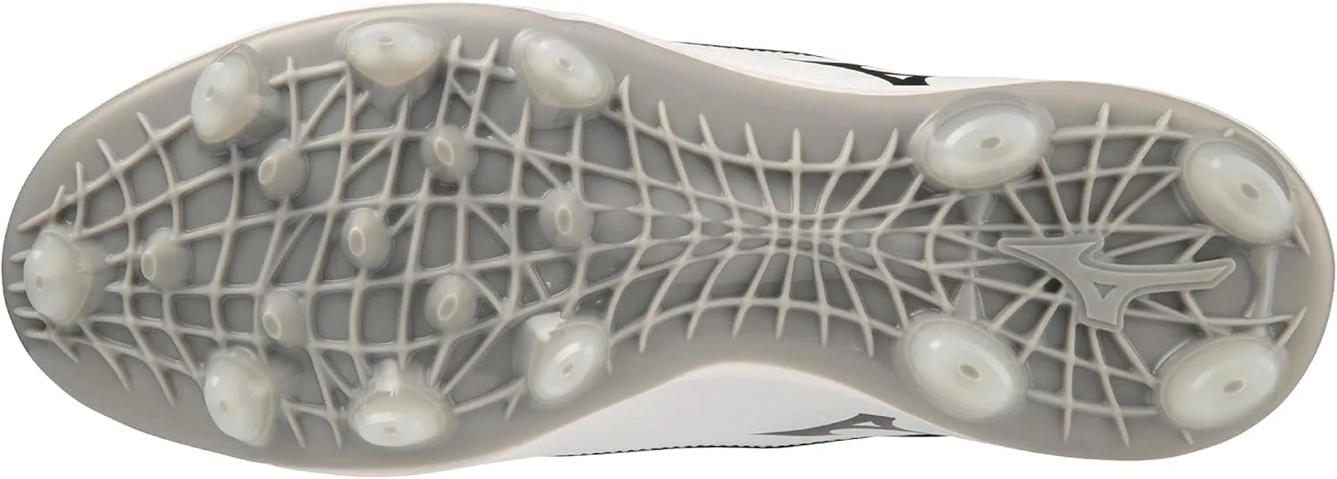 Мужские бейсбольные бутсы Mizuno Ambition 3 Mid TPU, белый/черный — фото 4