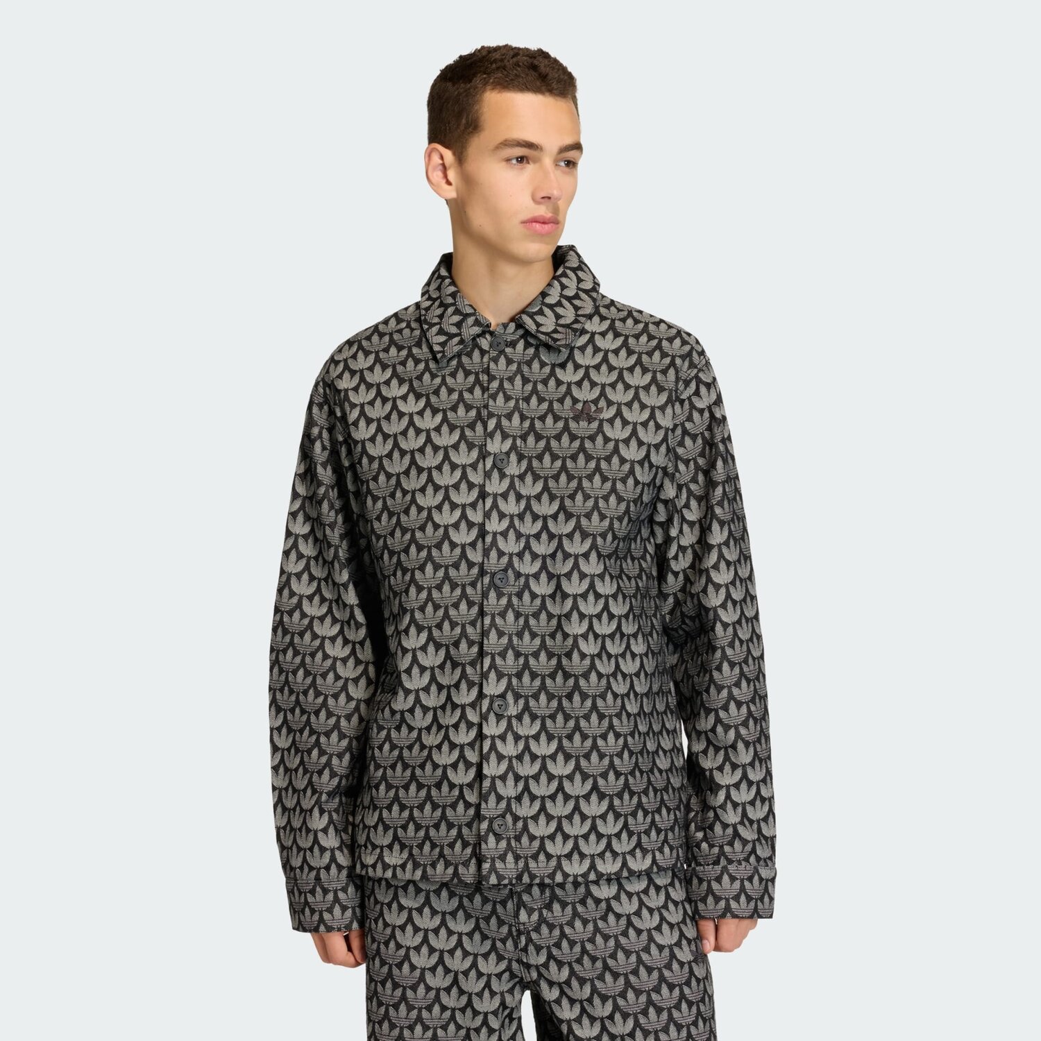 

Adidas Originals Рубашка на пуговицах Comfort Fit в черном цвете