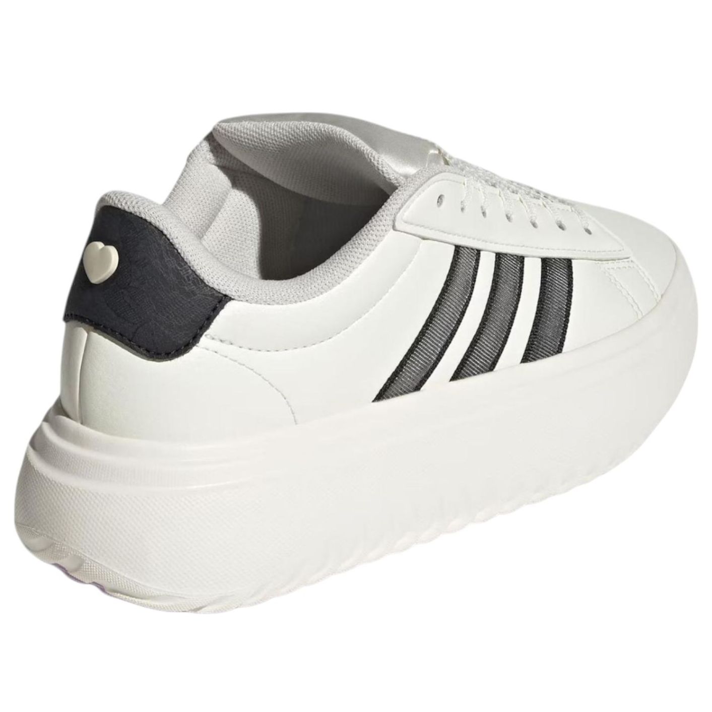 Кроссовки (WMNS) adidas Grand Court Platform 'White Black' — фото 3
