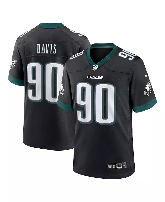 

Джерси игровое альтернативное Philadelphia Eagles Jordan Men's Davis Midnight Nike, черный